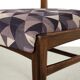 Chaises en tissu violet, ensemble de 2