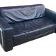 Canapé cuir et chrome vintage 1980