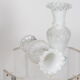 Vases baroques en opaline blanc