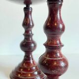 BOUGEOIRS Vintage Patinated Metal Candle Holders