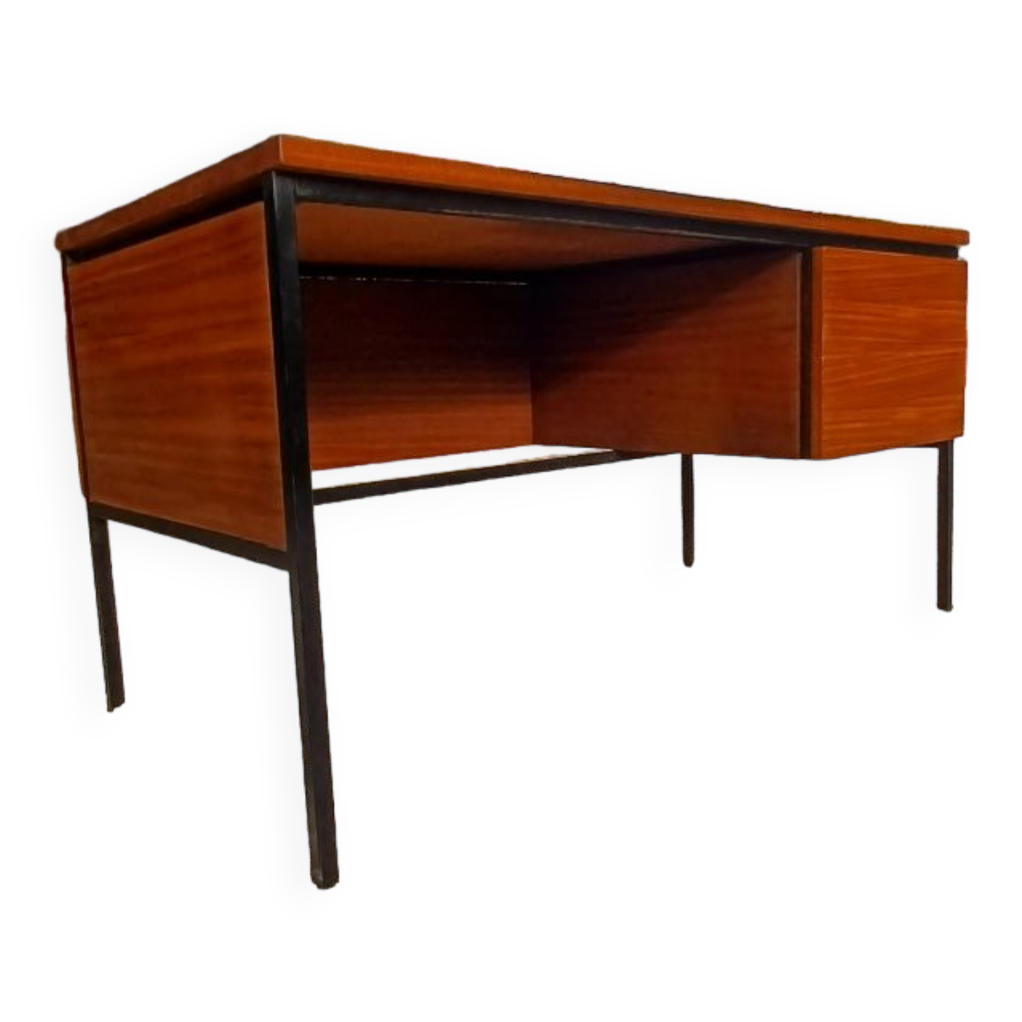 Old vintage desk Pierre Guariche 1970