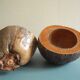 Old coconut ice bucket vintage decor ice bucket coconut 70s