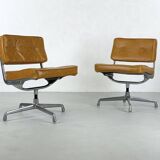 Magnificent pair of "Intermediate" office chairs by Charles & Ray Eames for Herman Miller – 1960s