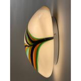 Contemporary multicolored reeds in murano glass wall sconces or flush mount