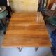 Old folding game table