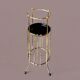 Vintage gold metal umbrella stand
