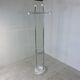 Vintage chromium and Carrara marble coat hanger Italy 1970s