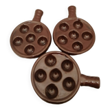 Set of ceramic snail dishes