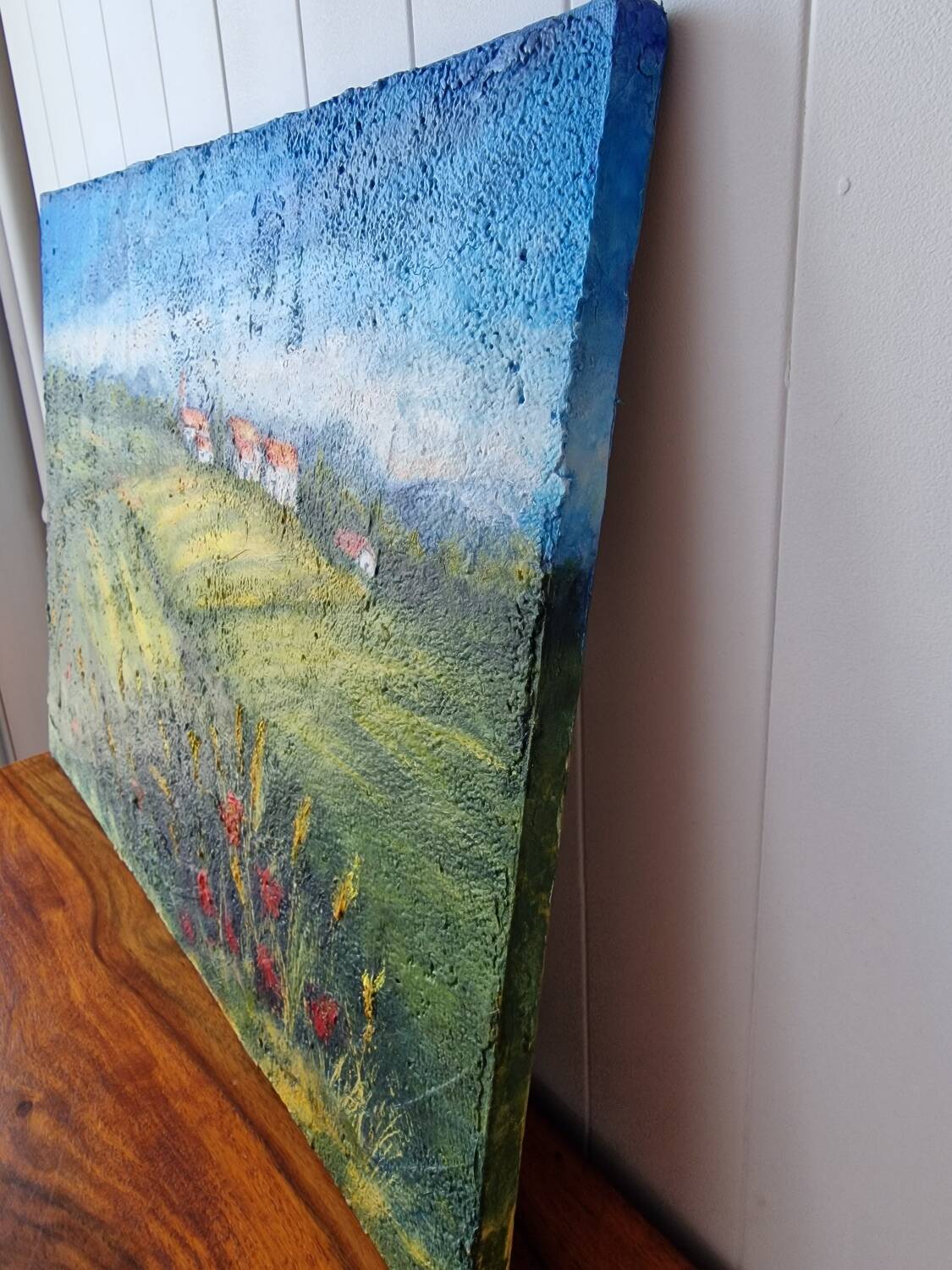 Bucolic landscape painting