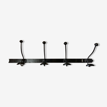 Old wrought iron coat rack