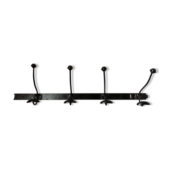 Old wrought iron coat rack