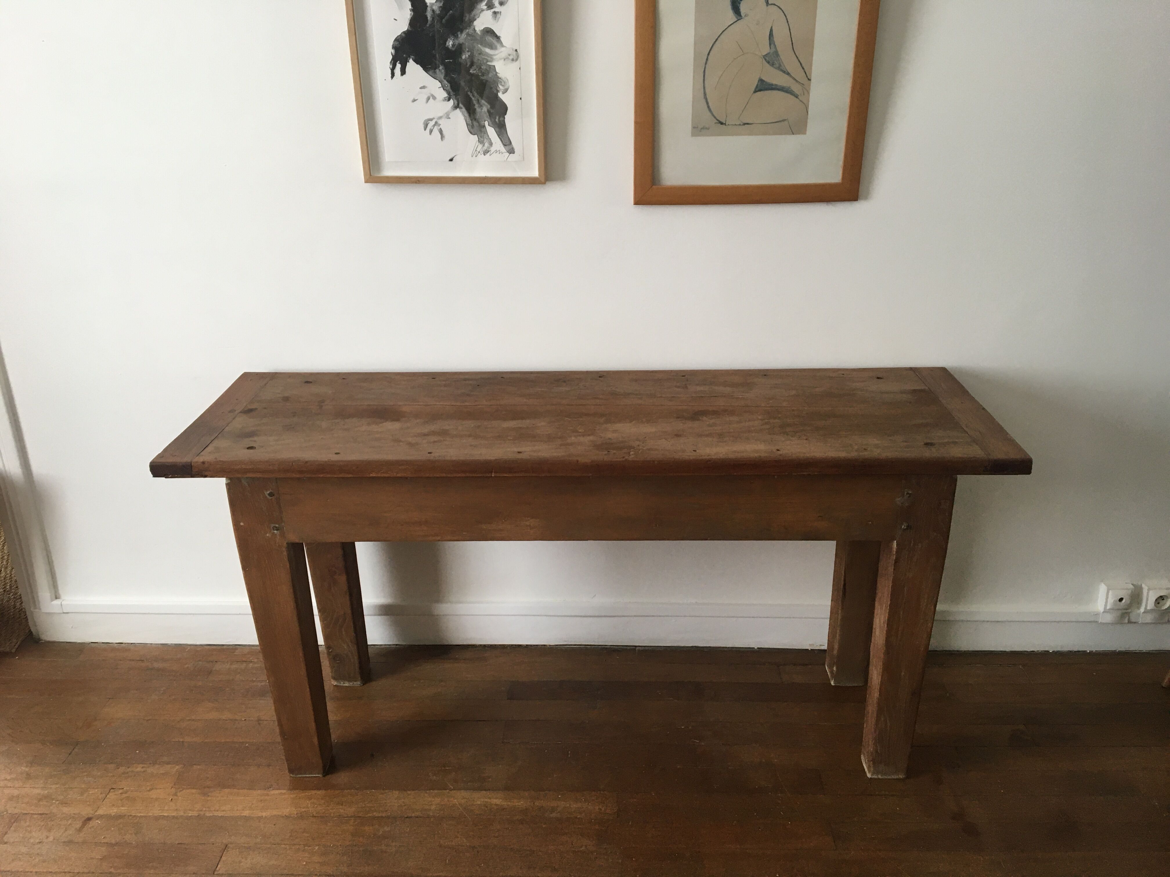 Old folk art console circa 1950