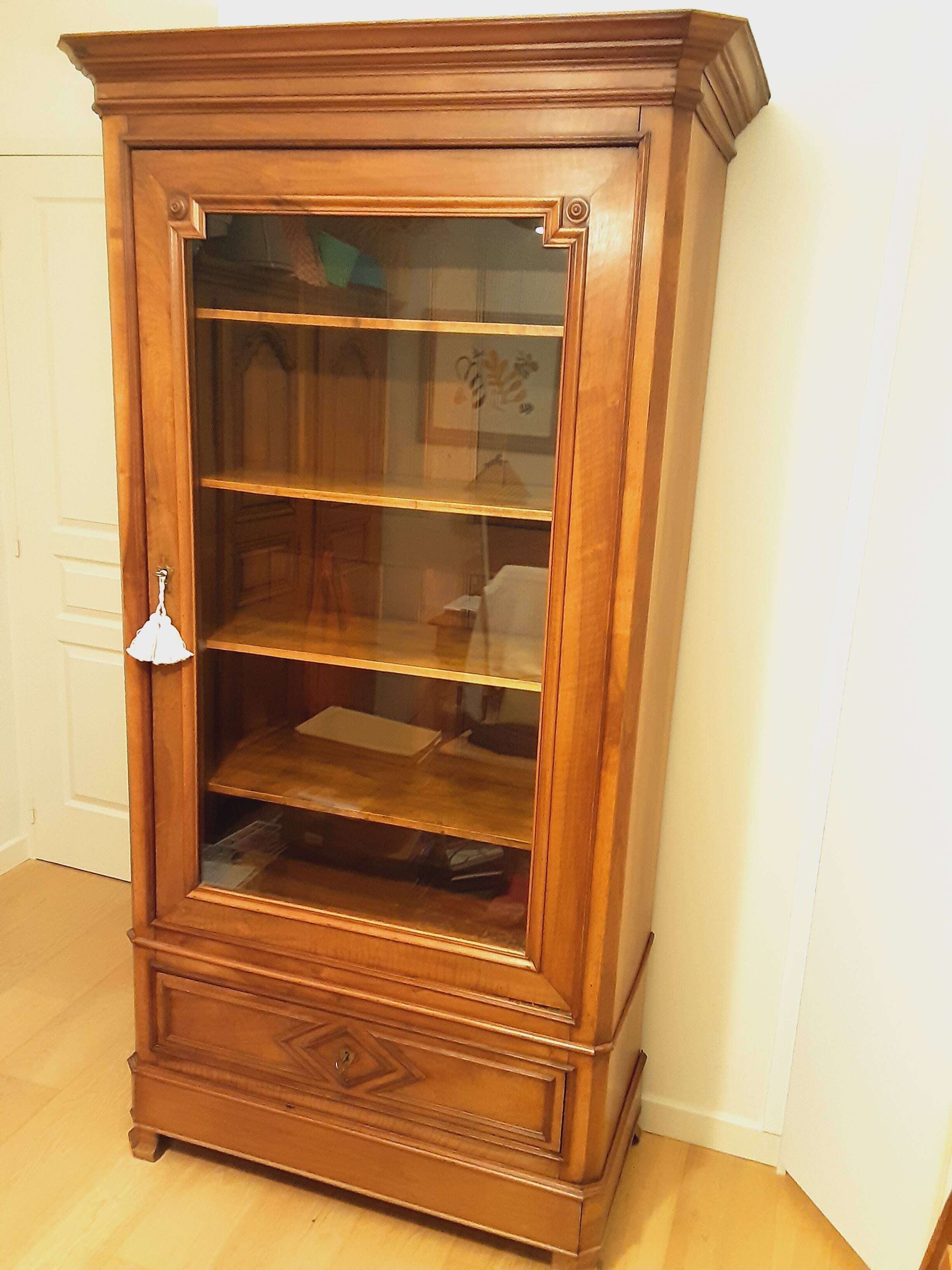 Armoire bibliothèque vitrine