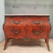 Flower marquetry commode in Louis XV style