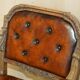 Fauteuil Chesterfield ancien restauré William IV en cuir