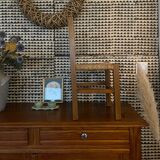 Rustic straw chair