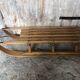 Ancienne luge en bois & lames metal vintage #a355