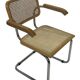 Set of 4 Cesca chairs model B64 with armrests Cesca Marcel breuer design