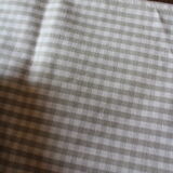 Lot 6 napkins cotton vichy beige linen creation