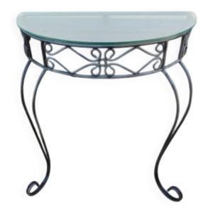 Console fer forgé plateau