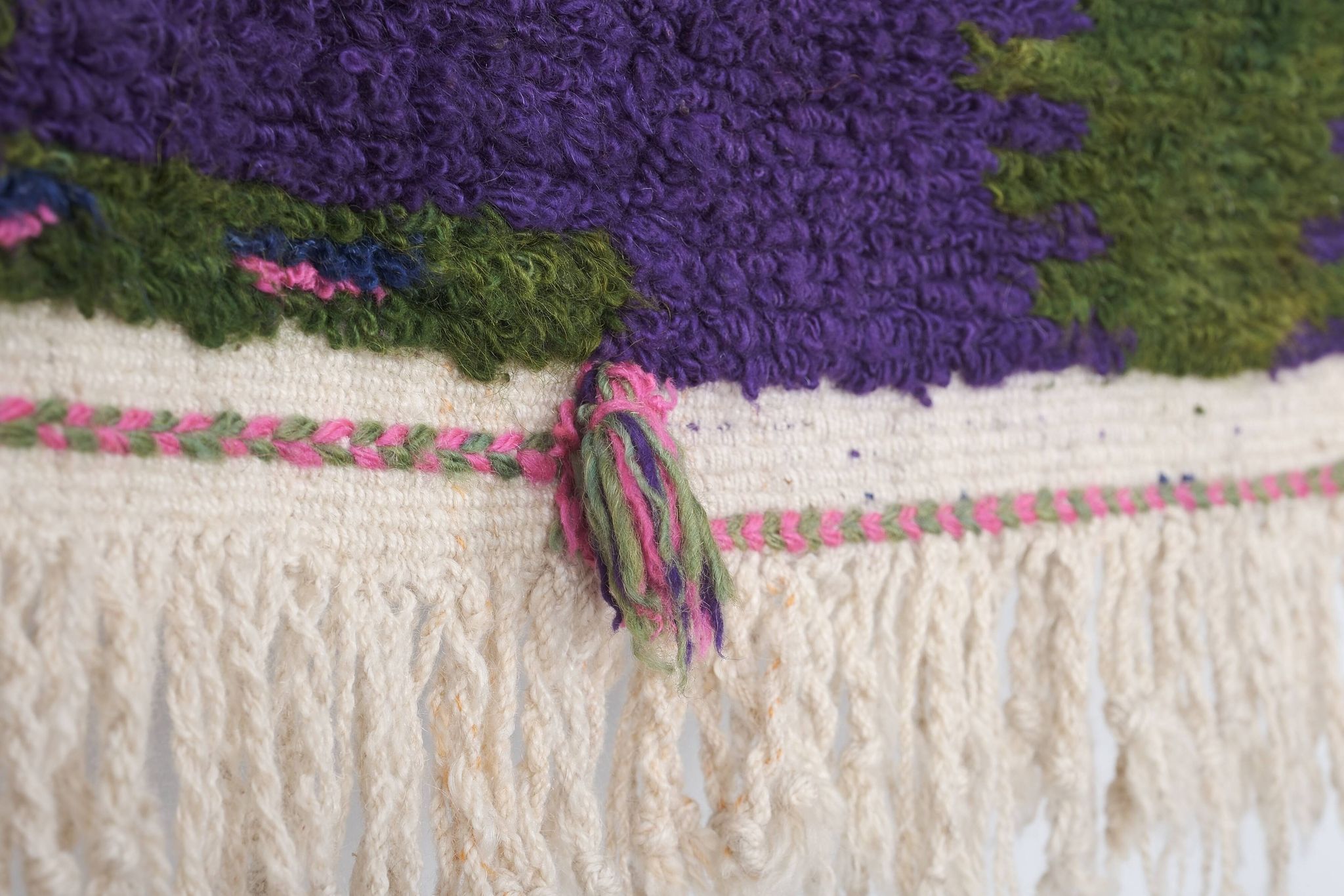 Tapis vintage turc de oushak tissé à la main 115x145 cm