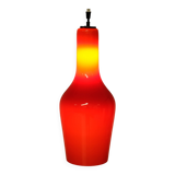 Italian red opaline pendant light - 1960s