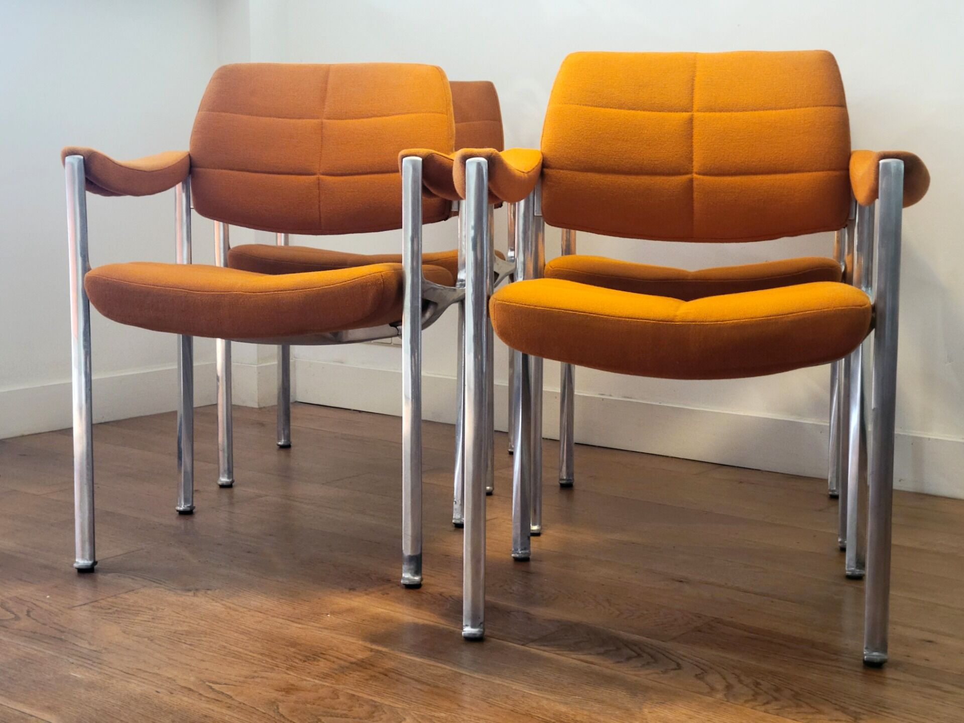 Ensemble de 4 fauteuils Miller Borgsen pour Röder & Söhne, Allemagne, 1974