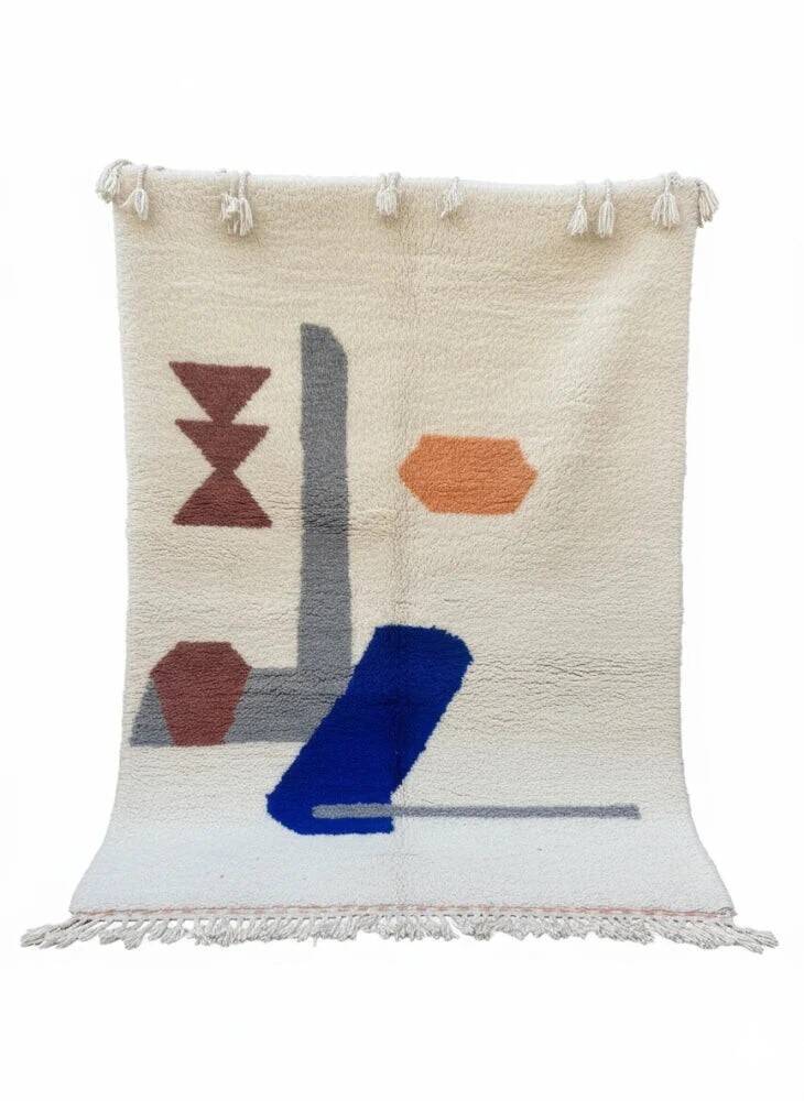 Modern Azilal style Moroccan rug