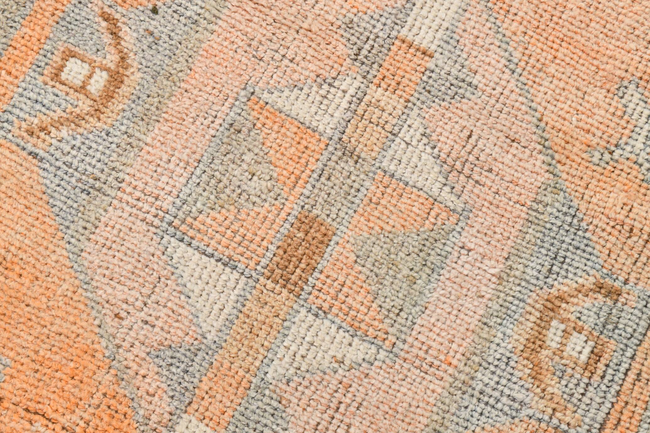 3x11 Orange Persian Runner, Rug For Hallway, Antique Runner Rug, 95x338Cm