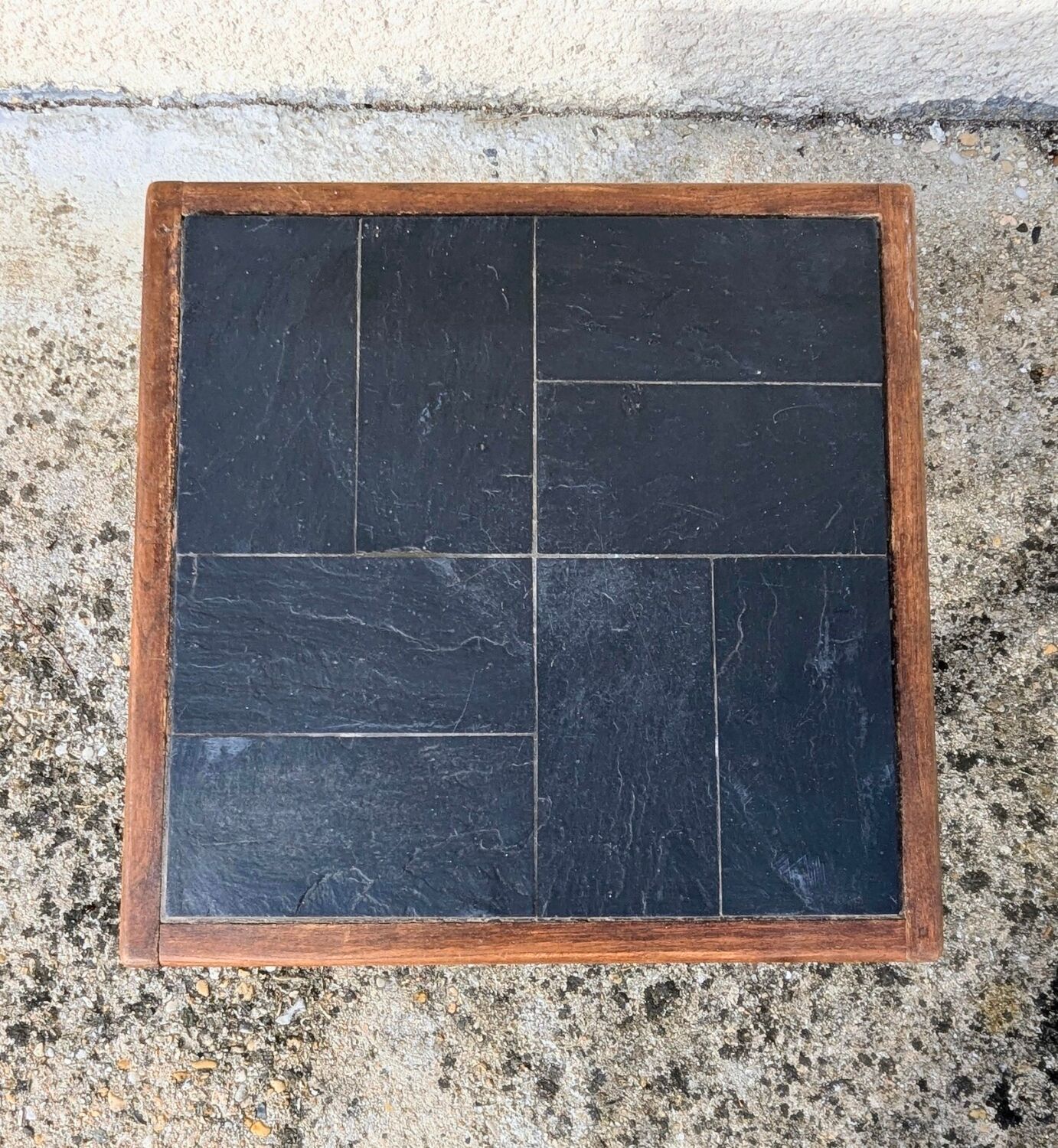 Vintage 1970s Elm Coffee Table by Maison Regain