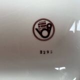 Plat numéroté porcelaine de Sologne