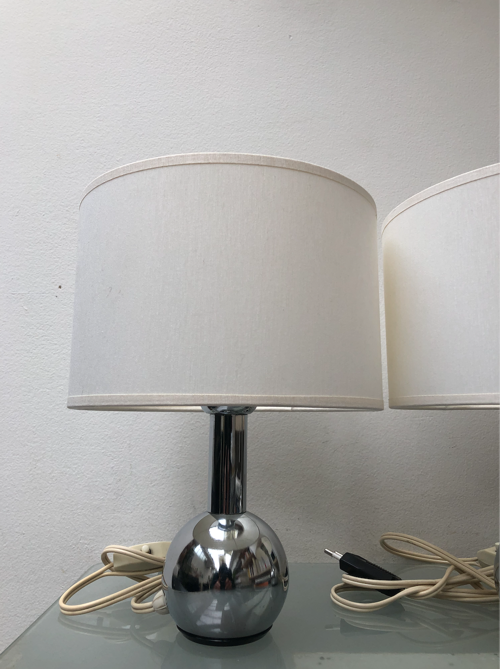 Pair of bedside lamps