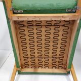 Pair of armchairs 1950 vintage reclining backrest