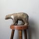 Bronze animal sculpture of a polar bear by Pierre Chenet.
