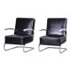 Set of Art Deco Armchairs attributed to Mücke Melder, 1930s