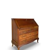 Antique Italian secrétaire in solid walnut, 1920s/1930s.