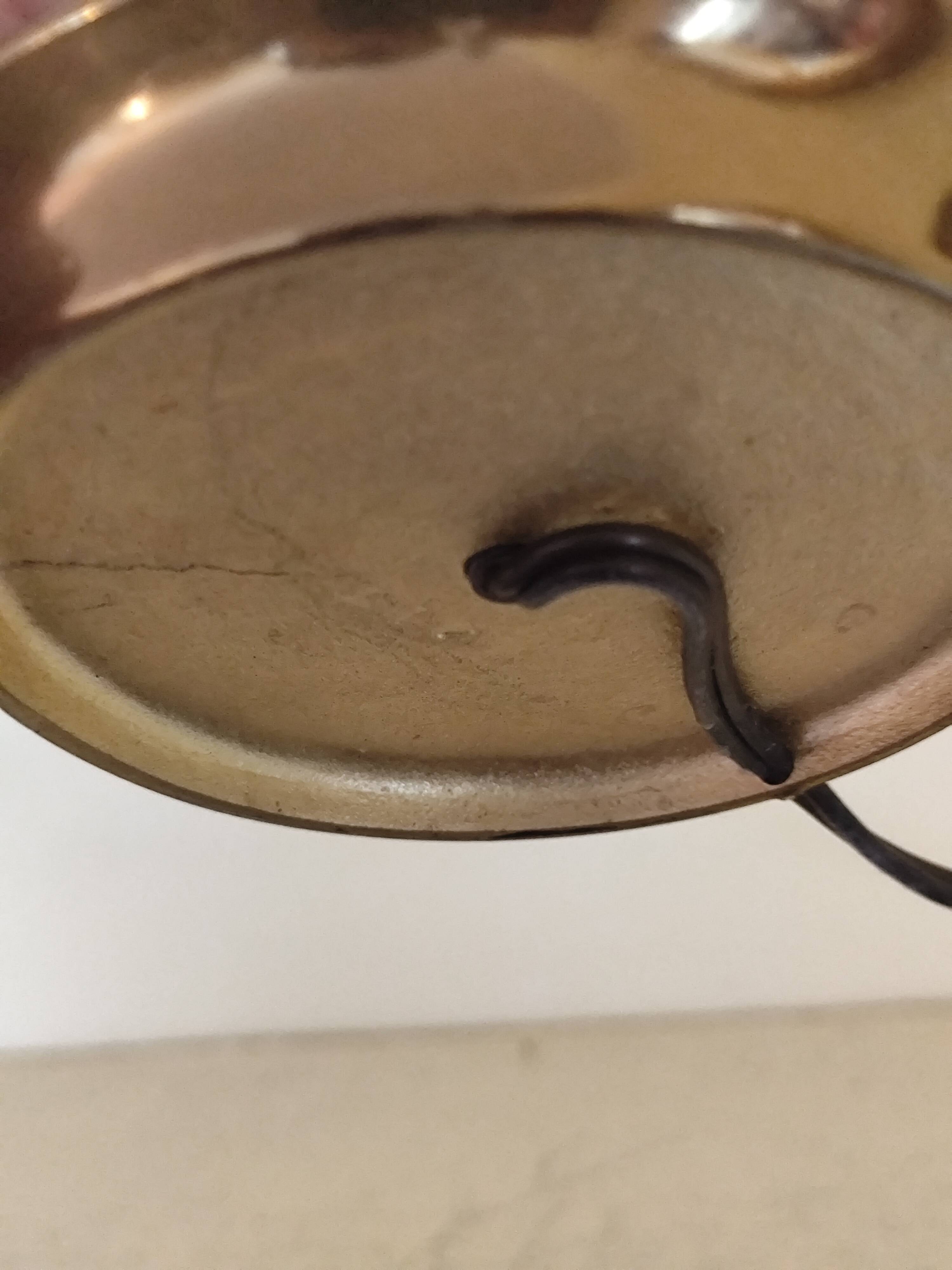 Lampe de chevet  en bronze - bougeoir  à main