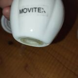 Movilex vintage set with lemons – mustard pot, salt shaker and pepper shaker –