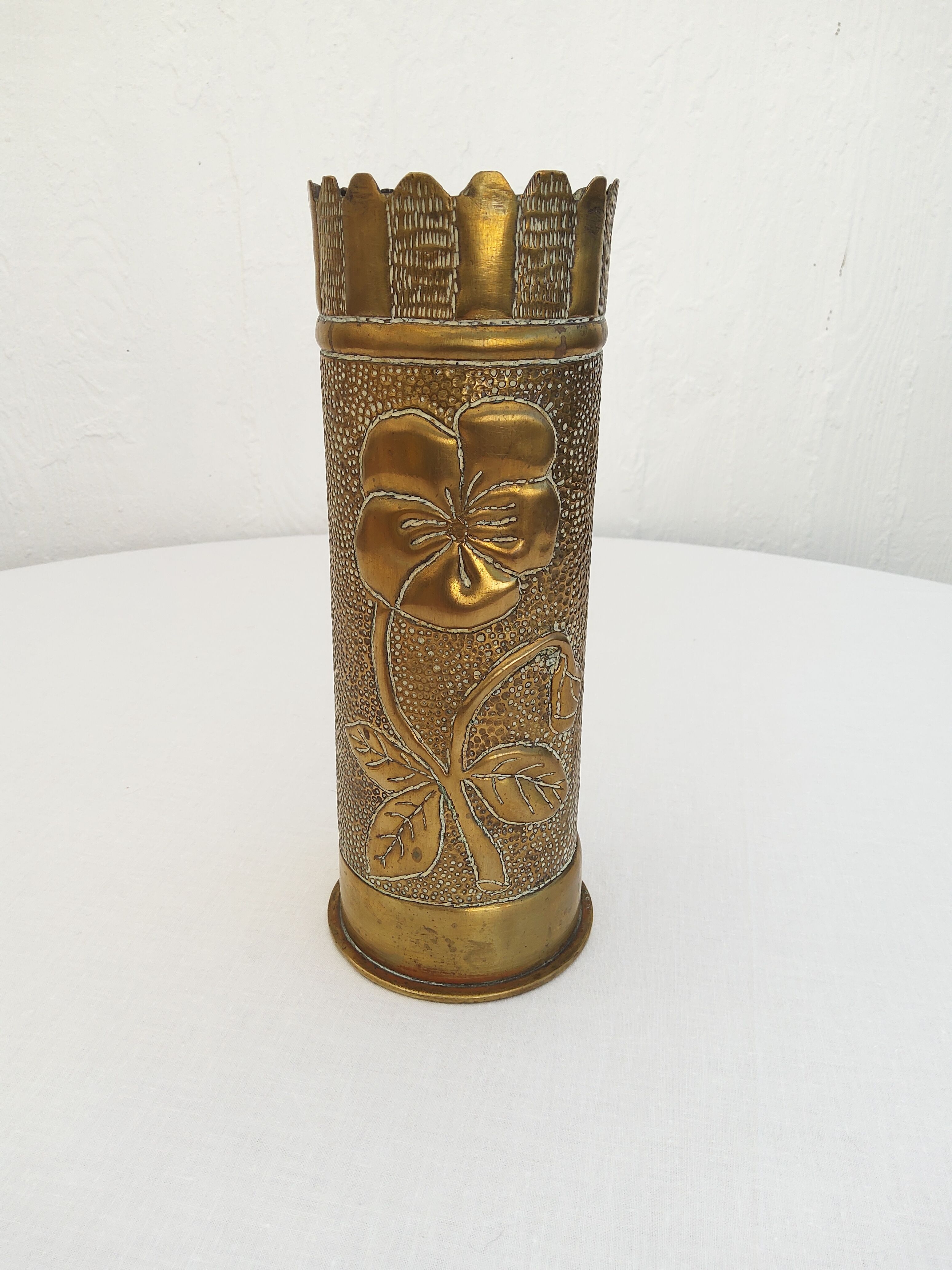 Shell casing vase from 1918
