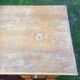 Vintage oak desk with 5 drawers and 1 pull.