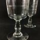 Set of 6 water glasses and 6 crystal wine glasses XIXth