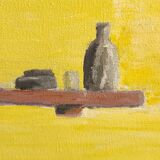 Little French vintage still life, signed EC