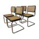 Set de 4 chaises Cesca B32 par Marcel Breuer