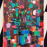 Colorful oil painting by Fermigier