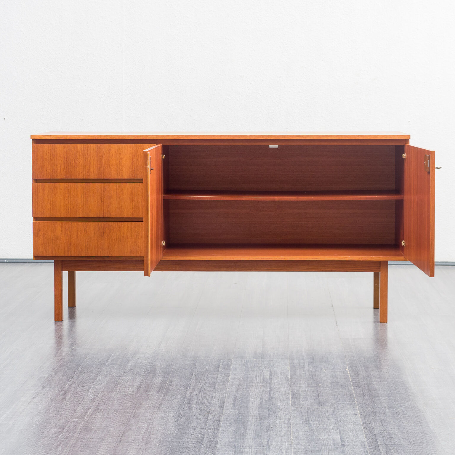 Enfilade années 60, teck, 149cm