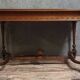 Louis XVI style desk with a curved top, in mahogany.
