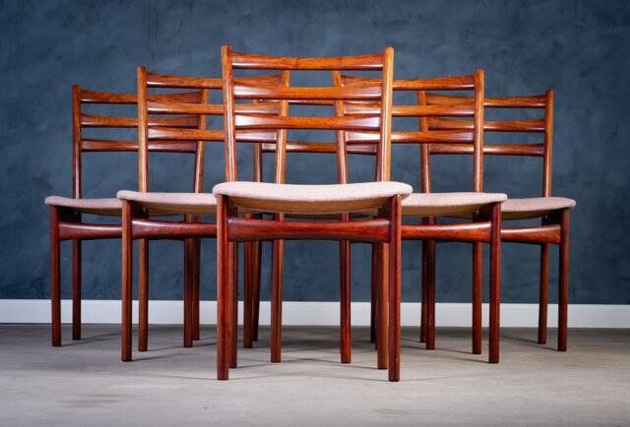 Vintage Mahogany Dining Chairs by Skovby Møbelfabrik, 1970s, Set of 6