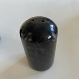 Vintage black marble salt and pepper shaker
