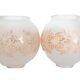 Pair of globes for light fixture