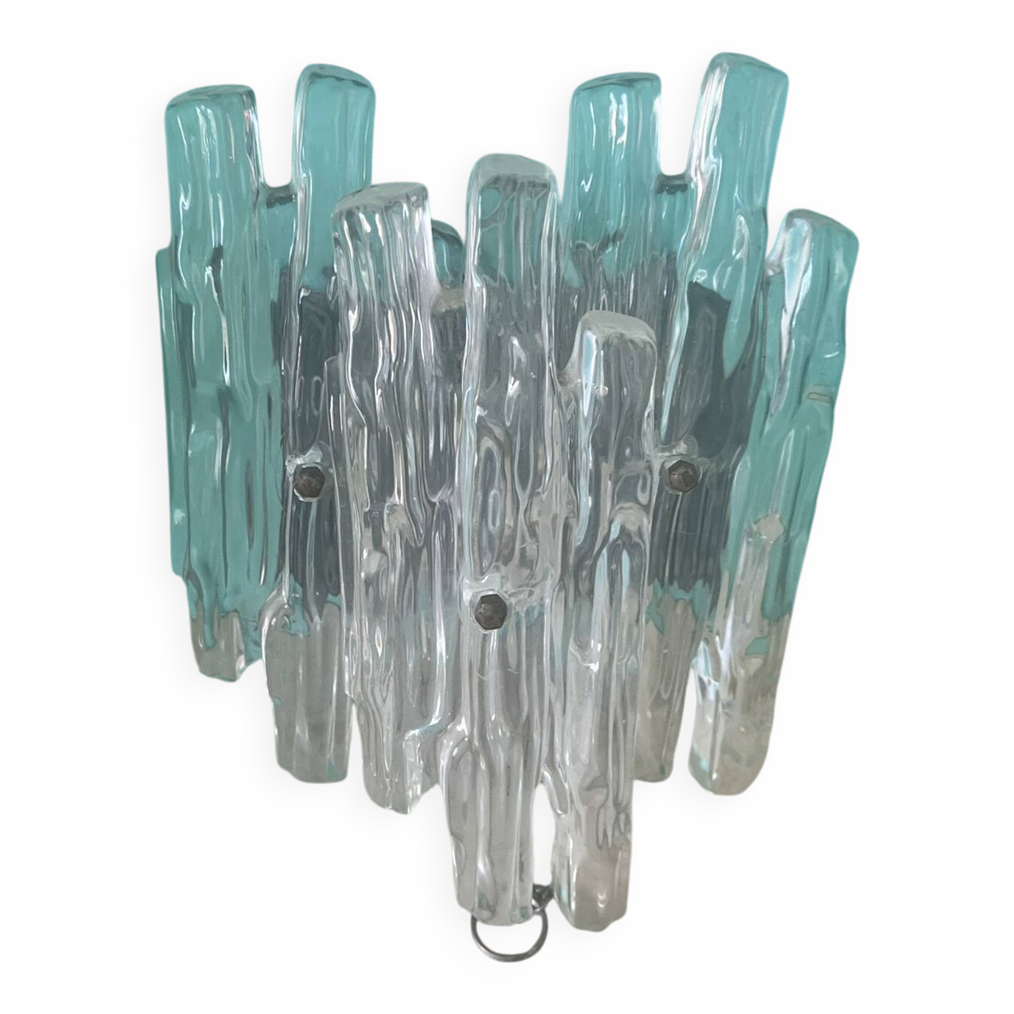 Brutalist style lucite wall light by Kalmar